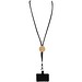Adhab Smartphone Lanyard mit Bambusdetails, schwarz