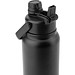 ALCARAZ. Flasche aus Edelstahl (90 % recycelt), doppelwandig vakuumisoliert, Schwarz
