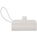 Alnair 10 W 5000 mAh Typ C Powerbank aus recyceltem Kunststoff mit integriertem Klappständer und 2 in 1 Kabel, weiss