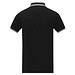 Amarago Polo mit abgesetztem Rand für Herren, schwarz, XL