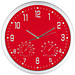 Analoge Wanduhr XL, ø 35 cm, Rot