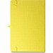 ANNE. A5 Notizbuch aus recyceltem Polyester (100% rPET) mit linierten Seiten, Gelb
