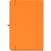 ANNE. A5 Notizbuch aus recyceltem Polyester (100% rPET) mit linierten Seiten, Orange