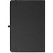 ANNE. A5 Notizbuch aus recyceltem Polyester (100% rPET) mit linierten Seiten, Schwarz