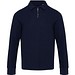 Apollo 245 g/m² Langarm Poloshirt Unisex mit Reißverschluss, navy, XS