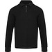 Apollo 245 g/m² Langarm Poloshirt Unisex mit Reißverschluss, schwarz, XS