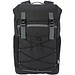 Aqua 15,6 GRS recycelter wasserabweisender Laptop-Rucksack 23 L, schwarz