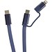 Arc ultradünnes 60W 2-in-1 Magnetkabel, blau