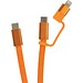 Arc ultradünnes 60W 2-in-1 Magnetkabel, orange