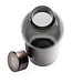 Auslaufsichere Trinkflasche mit Metalldeckel, schwarz