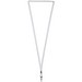Ava Schlauchförmiges Sublimation Lanyard, weiss