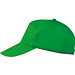 AZO-freie 5 Panel Baumwoll-Baseball-Cap, grün