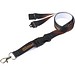 Balta Sublimation Lanyard mit Schnapp- und Sicherheitsverschluss, schwarz, 15mm