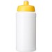 Baseline® Plus 500 ml Flasche mit Sportdeckel, weiß/gelb