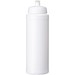 Baseline® Plus grip 750 ml Sportflasche mit Sportdeckel, weiß/weiß