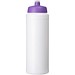 Baseline® Plus grip 750 ml Sportflasche mit Sportdeckel, weiß/lila