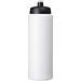 Baseline® Plus grip 750 ml Sportflasche mit Sportdeckel, weiß/schwarz