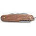 BELPIANO. Multifunktions-Taschenmesser aus Edelstahl und Holz, Natur