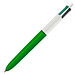 BIC® 4-Farb-Kugelschreiber, grün/weiß
