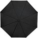 Birgit 21'' faltbarer winddichter Regenschirm aus recyceltem PET, schwarz