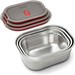 Black+Blum 3-tlg. Mealprep Box Set - klein, medium, groß, grau