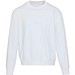 Boris Oversize Sweatshirt mit Rundhalsausschnitt aus recycelter 280 g/m2 Bio Baumwolle (OCS), unisex, weiss, XS