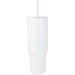 Brady 900 ml RCS-zertifizierter Isolierbecher mit Silikon Trinkhalm, weiss
