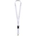 Bucks Sublimation Lanyard mit Schnappverschluss aus recyceltem PET Kunststoff, schwarz, 15mm