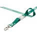 Bucks Sublimation Lanyard mit Schnappverschluss aus recyceltem PET Kunststoff, weiss, 25mm