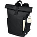 Byron 15,6 Zoll GRS RPET Roll-Top Rucksack 18 L, schwarz