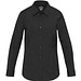 Carnelian 133 g/m² Popeline Bluse, schwarz, S