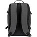CIES. Rucksack, entwickelt um die von den Fluggesellschaften geforderten Massvorgaben zu erfüllen, aus hochdichtem, recyceltem 600D-Polyester, Dunkelgrau