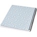 Desk-Mate® A5 Notizbuch mit Kunststoff Cover und Spiralbindung, weiß/schwarz, 100 pages