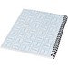 Desk-Mate® A5 Notizbuch mit Kunststoff Cover und Spiralbindung, weiß/schwarz