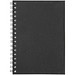 Desk-Mate® A6 farbiges recyceltes Notizbuch mit Spiralbindung, schwarz