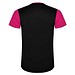 Detroit T-Shirt Unisex aus recyceltem Material, fuchsia / schwarz, 2XL
