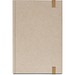 DICKINSON. A5-Notizbuch mit festem Einband, hergestellt aus Zuckerrohrpapier (80 % zuckerrohr) mit linierten Seiten, Natur
