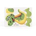 DINOSAURUS. 3D-Puzzle in Dinosaurierform aus Papier, Natur