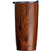 Edelstahlbecher Holzoptik Costa Rica, 550 ml, braun