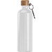 Edelstahltrinkflasche mit Karabiner, 750ml, weiß