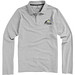 ELEVATE Herren Langarm Poloshirt Oakville, grau meliert, XXL
