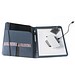EMERGE FOLDER II. A4 Mappe aus recyceltem Polyester (100% rPET) 300D mit elastischem Verschluss, Blau