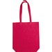 Fairtrade Baumwolltasche mit Bodenfalte PIOTR, rot