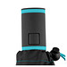 FARE® Automatik Taschenschirm Stylo, schwarz/petrol