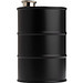 Flachmann Fass aus Edelstahl, 600 ml, schwarz