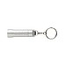 Flash Schlüsselanhänger-Taschenlampe aus RCS rec. Aluminium, Silbergrau