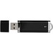 Flat USB-Stick, schwarz, 2GB