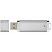 Flat USB-Stick, silber, 4GB