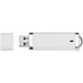 Flat USB-Stick, weiss, 4GB
