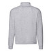 FRUIT OF THE LOOM® Unisex Sweatshirt Zip-Neck, grau, M